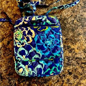Vera Bradley Katarina Blues Mini Hipster Crossbody Purse Bag